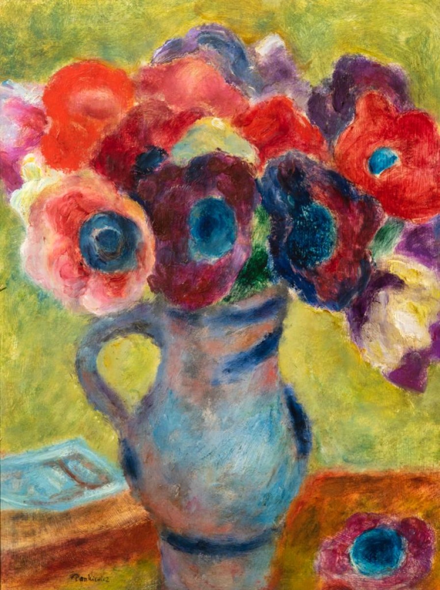 Anémones dans un vase